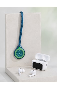Bluetooth 5.4 Kablosuz Kulaklık Yeşil Askılı Analog Charm Saat İkili Set Altın