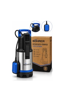 Böhrer Ba011464 Yüksek Keson Kuyu Dalgıç Pompa - 1.5 Hp 47m Dik 450m Yatay Max 6.5 Ton Su