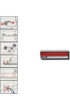 Carub Çıta SAL 6B 9 mm x 100 Mt Kırmızı BR1500202 Carub Çıta SAL 6B 9 mm x 100 Mt Kırmızı BR1500202