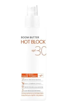Boom Butter Isıl İşlem Ve Güneş Koruyucu Hot Block Spf 30+ Saç Toniği 150ml Açık Beyaz Boom Butter Isıl İşlem Ve Güneş Koruyucu Hot Block Spf 30+ Saç Toniği 150ml Açık Beyaz