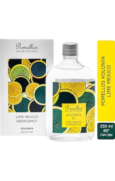 Pomellos 80 Derece Lime Mexico & Bergamot Kolonya Cam Şişe 250 ML Pomellos 80 Derece Lime Mexico & Bergamot Kolonya Cam Şişe 250 ML