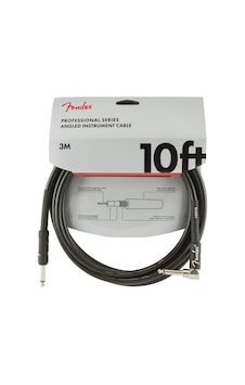 Fender Professional Düz-L Uç 3 Metre Siyah Entrüman Kablo