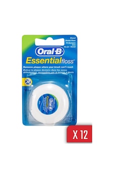 Oral-B Essential Floss Naneli ve Mumlu Diş İpi 50 M x 12 Adet Oral-B Essential Floss Naneli ve Mumlu Diş İpi 50 M x 12 Adet