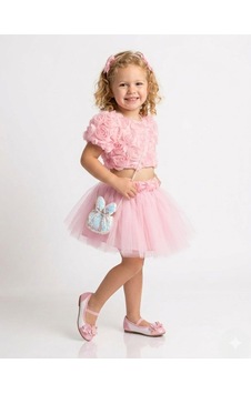 Cocosiss Kız Bebek Çantalı Rose Crop Takım Ccs-2642 Pembe Cocosiss Kız Bebek Çantalı Rose Crop Takım Ccs-2642 Pembe