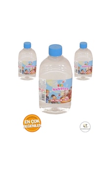 Şişede Köpük Çıkarma Suyu Baloncuk Sıvısı Köpük Tabancası Baloncuk Likiti 500 Ml - 3 Adet