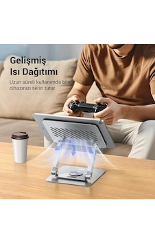 360 Dönebilen Alüminyum Tablet Standı Yükseklik Ve Eğim Ayarlı Metal Tablet Tutucu İpad Pro 13 12 1 360 Dönebilen Alüminyum Tablet Standı Yükseklik Ve Eğim Ayarlı Metal Tablet Tutucu İpad Pro 13 12 1