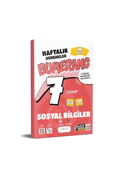 7. Sınıf Sosyal Bilgiler Bumerang Haftalık Denemeler Günay Yayınları 7. Sınıf Sosyal Bilgiler Bumerang Haftalık Denemeler Günay Yayınları