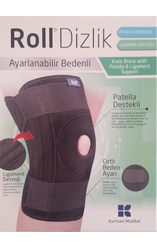 Roll Patella ve Ligament Destekli Dizlik Ayarlanabilir Bedenli