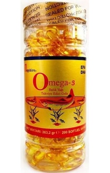 Sapphire Omega 3 Balık Yağı 200 Softgel Ocak Sapphire Omega 3 Balık Yağı 200 Softgel Ocak