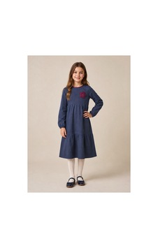 Angel&co. Girls Clothing Lacivert Mevsimlik Pamuk Kız Çocuk Midi Elbise Lacivert Lacivert Angel&co. Girls Clothing Lacivert Mevsimlik Pamuk Kız Çocuk Midi Elbise Lacivert Lacivert