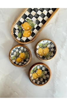 Crearthome Linda 4 Lü Çerezlik Seti Mango Ağacı Servis Sunum Tabağı Limon Desen Miss9663-43 çok renkli Crearthome Linda 4 Lü Çerezlik Seti Mango Ağacı Servis Sunum Tabağı Limon Desen Miss9663-43 çok renkli