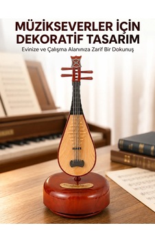 Lexroo Klasik Ud Figürlü Müzik Kutusu Melodili Ahşap Dokulu Dekor Lexroo Klasik Ud Figürlü Müzik Kutusu Melodili Ahşap Dokulu Dekor