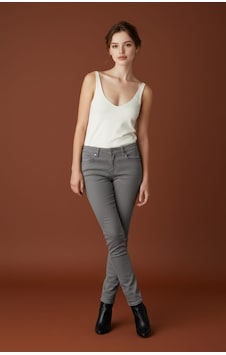 Skinny Kalıp Kadın Pantolon-byn-36000 Füme Skinny Kalıp Kadın Pantolon-byn-36000 Füme