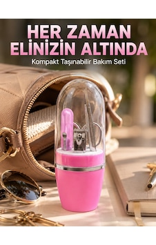 Pembe - 432 - Manikür Pedikür Bakım Seti Cımbız Tırnak Makası - Csmo-tex - Makas Törpü Pembe - 432 - Manikür Pedikür Bakım Seti Cımbız Tırnak Makası - Csmo-tex - Makas Törpü