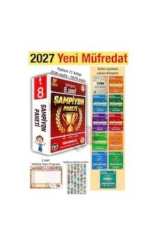 8. Sınıf Şampiyon Paketi 2027 Tüm Dersler Zoru Dinamo Yeni Müfredat 11 Kitap Soru Bankası 8. Sınıf Şampiyon Paketi 2027 Tüm Dersler Zoru Dinamo Yeni Müfredat 11 Kitap Soru Bankası