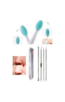 4 Parça Kutulu Paslanmaz Çelik Komedon + Siyah Nokta Temizleyici Dudak Peeling Fırçası 2'li Set 4 Parça Kutulu Paslanmaz Çelik Komedon + Siyah Nokta Temizleyici Dudak Peeling Fırçası 2'li Set