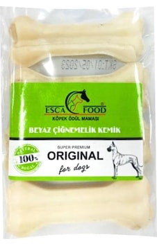 Esca Food Beyaz Pres Kemik Köpek Ödül Maması 4'lü 7.5 CM Esca Food Beyaz Pres Kemik Köpek Ödül Maması 4'lü 7.5 CM