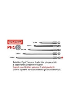 Ceta Form Cb1521 1/4" Yıldız Bits Uç Ph1 X 150 Mm Ceta Form Cb1521 1/4" Yıldız Bits Uç Ph1 X 150 Mm