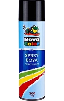Nova Color Sprey Boya Siyah 200 Ml - 2 Adet Siyah Nova Color Sprey Boya Siyah 200 Ml - 2 Adet Siyah