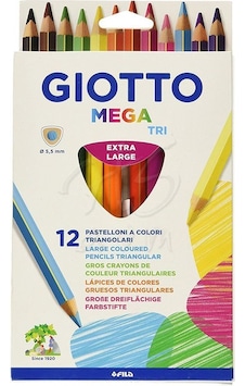 Giotto Mega Triangular 12li Kuru Boya Seti 220600