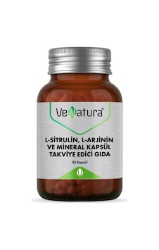 Venatura L-sitrulin, L-arjinin Ve Mineral 60 Kapsül Aromasız