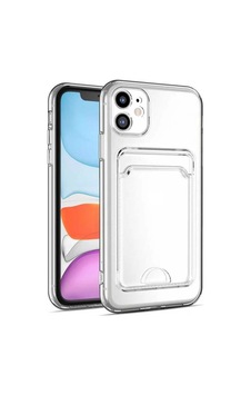 Apple Uyumlu iPhone 11 Kılıf Kartlıklı Şeffaf Zore Setra Clear Silikon Kapak Apple Uyumlu iPhone 11 Kılıf Kartlıklı Şeffaf Zore Setra Clear Silikon Kapak