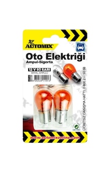 Automix 12 V 93 Sarı Ampul Seti 2 Ad. Automix 12 V 93 Sarı Ampul Seti 2 Ad.