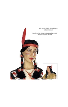 Tüylü - 68 - Örgülü Hint Peruğu - Dpmıx-hb - Kızılderili Peruğu Çok Renkli