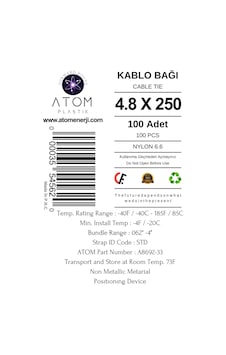 Kablo Bağı 4.8 X 250 Plastik Cırt Kelepçe Kablo Düzenleyici Cable Tie Kablo Bağı 4.8 X 250 Plastik Cırt Kelepçe Kablo Düzenleyici Cable Tie