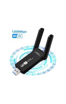 Ac1200 Mbps Wireless 2 Anten Adaptör Kablosuz USB Wi-Fi Alıcı 3.0 Ac1200 Mbps Wireless 2 Anten Adaptör Kablosuz USB Wi-Fi Alıcı 3.0