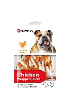 Flamingo Chick N Tavuk Eti Sargılı Köpek Ödül Burgu Çubuk 65 G Flamingo Chick N Tavuk Eti Sargılı Köpek Ödül Burgu Çubuk 65 G