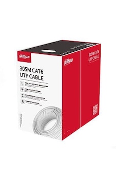 Dahua Pfm922ı-6un-c 23awg 305m Gri Cca Cat6 Kablo Dahua Pfm922ı-6un-c 23awg 305m Gri Cca Cat6 Kablo
