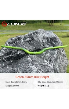 Lunje Riser Alüminyum Bisiklet Gidonu 780 Mm Yeşil Lunje Riser Alüminyum Bisiklet Gidonu 780 Mm Yeşil