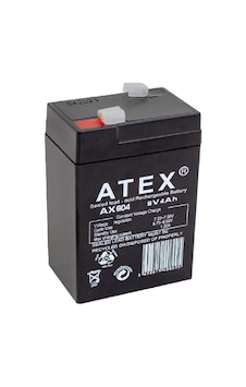 Atex Ax-604 6v 4ah Bakımsız Kuru Işıldak Aküsü Atex Ax-604 6v 4ah Bakımsız Kuru Işıldak Aküsü