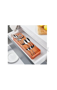 5 Bölmeli Organizer Çekmece Içi Kaşıklık Bakır