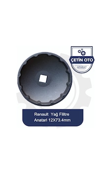 Servis Renault Yağ Filitre Anahtarı 12x73.4mm