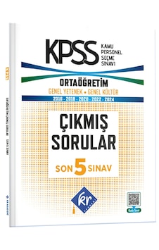 Kpss Genel Yetenek Genel Kültür Ortaöğretim Son 5 Sınav Çıkmış Sorular Kr Akademi Yayınları