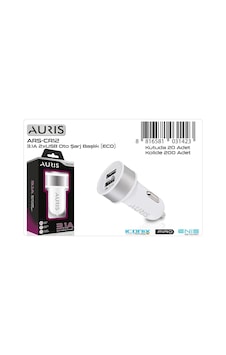 Şarj Aleti Araç 2 Port 3.1a Auris Ars-cr12