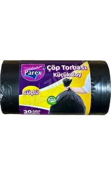 2 Adet Parex Güçlü Çöp Torbası Küçük Boy Siyah 30'lu 2 Adet Parex Güçlü Çöp Torbası Küçük Boy Siyah 30'lu