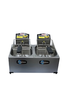 Armeka 5+5 L 6000 W Endüstriyel Elektrikli Fritöz