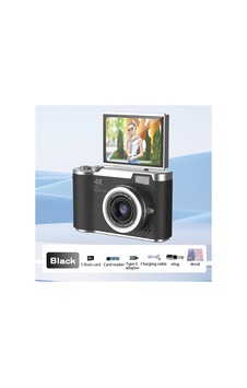 4k Dijital Retro Video Kamera 48mp 15x Zoom Flaşlı Dijital Vlog Fotoğraf Makinesi Türkçe Siyah - 883561173 4k Dijital Retro Video Kamera 48mp 15x Zoom Flaşlı Dijital Vlog Fotoğraf Makinesi Türkçe Siyah - 883561173