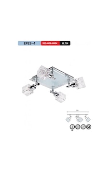 HOROZ EFES 4 G9 DUY KROM KRİSTAL AMPUL DAHİL Beyaz HOROZ EFES 4 G9 DUY KROM KRİSTAL AMPUL DAHİL Beyaz