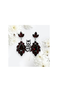 Miradia Kristal Taşlı Küpe - Düğün Kına Günlük Kullanım Bordo - 726451241 Bordo Miradia Kristal Taşlı Küpe - Düğün Kına Günlük Kullanım Bordo - 726451241 Bordo
