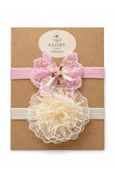 Glory Baby Kız Bebek Bandana 2'li Set Tül Fiyonk - Çiçek Tasarımlı Pembe-camel Glory Baby Kız Bebek Bandana 2'li Set Tül Fiyonk - Çiçek Tasarımlı Pembe-camel