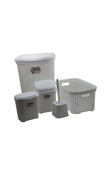 Petek 5 Li Banyo Çeyiz Seti Royaleks-mrd307-dv Renkli Petek 5 Li Banyo Çeyiz Seti Royaleks-mrd307-dv Renkli