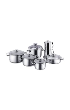 Korkmaz Aqua 14 Parça Hiper Set A1766 Gümüş Korkmaz Aqua 14 Parça Hiper Set A1766 Gümüş