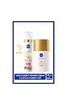 NIVEA Luminous630 Thiamidol Etkili Leke Karşıtı Gündüz Yüz Bakım Kremi 40 ML + Çatlak Karşıtı Vücut Bakım Yağ Serumu 100 ML NIVEA Luminous630 Thiamidol Etkili Leke Karşıtı Gündüz Yüz Bakım Kremi 40 ML + Çatlak Karşıtı Vücut Bakım Yağ Serumu 100 ML