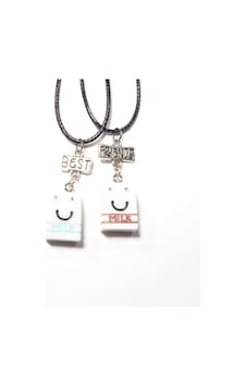 Tedz Collection Blue Brown Milk Arkadaşlık Kolyesi Siyah Tedz Collection Blue Brown Milk Arkadaşlık Kolyesi Siyah