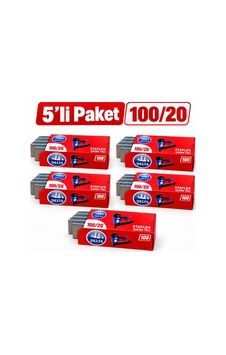 5'li Paket - Dlt 100/20 100 Serisi Havalı Zımba Teli 2 Cm 3.375 Adet