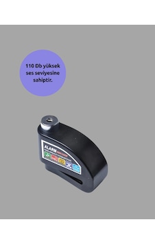 Çelik Disk Kilidi 110db Su Geçirmez Alarmlı Model Çelik Disk Kilidi 110db Su Geçirmez Alarmlı Model
